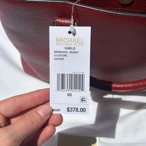 Michael Kors Brandy Leather Satchel